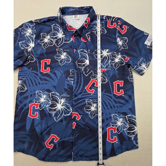 Cleveland Guardians Hawaiian Shirt Mens XL Promotional Blue Red LIMITED USE - Picture 4 of 7